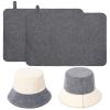 4PCS Sauna Hat & Mats Premium Felt Banya Set with Hook High Absorbent Steam Room Essential Parts Practical Steam Bath Sauna Accessories for Women And Men Travel-Friendly Design view 1