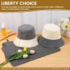 4PCS Sauna Hat & Mats Premium Felt Banya Set with Hook High Absorbent Steam Room Essential Parts Practical Steam Bath Sauna Accessories for Women And Men Travel-Friendly Design view 3