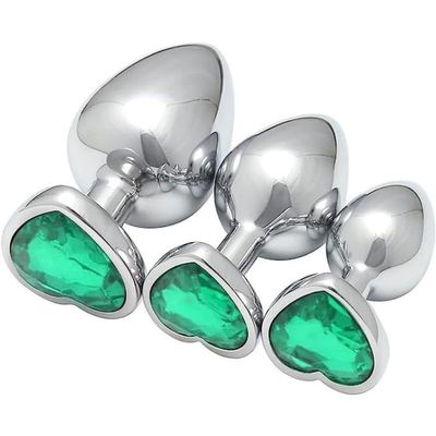 3pcs Stainless Steel Hip Trainer, Small+Medium+Large, Endurance Fitness Tool - D-1 (Green)
