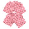 DOITOOL 50 Sheets Pink Checkered Greaseproof Food Wrapping Paper for Sandwiches and Cakes, Compact Food Grade Paper Sheets for Parties and Family Kitchens view 1