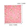 ifundom Japanese Style Washable Bento Cloth 2Pcs with Floral Rabbit Motif, Decorative Fabric for Lunch Box Wrapping and Dining Table view 2
