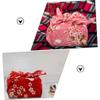 ifundom Japanese Style Washable Bento Cloth 2Pcs with Floral Rabbit Motif, Decorative Fabric for Lunch Box Wrapping and Dining Table view 4