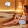 Bwuikim Commercial Grade Sauna Hygrometer Thermometers Alloy Construction Thermal Glass Face Humidity Detection for Room Alloy Hygrometer view 2