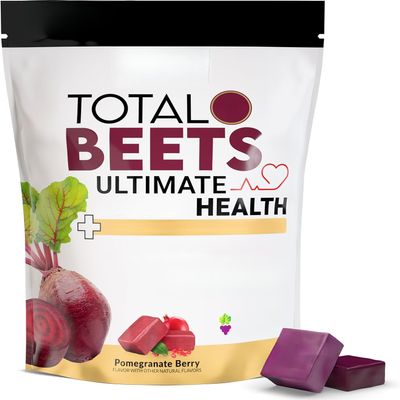 Total Beets Soft Chews, Pomegranate Berry Flavor, Daily Body Wellness & Steady Energy Support