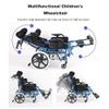 Lightweight Aluminum Folding Wheelchair with Full Recline and Dining Table - Multi-Functional, Portable Design for Comfort and Convenience view 2