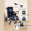 Lightweight Aluminum Folding Wheelchair with Full Recline and Dining Table - Multi-Functional, Portable Design for Comfort and Convenience view 3