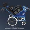 Lightweight Aluminum Folding Wheelchair with Full Recline and Dining Table - Multi-Functional, Portable Design for Comfort and Convenience view 4