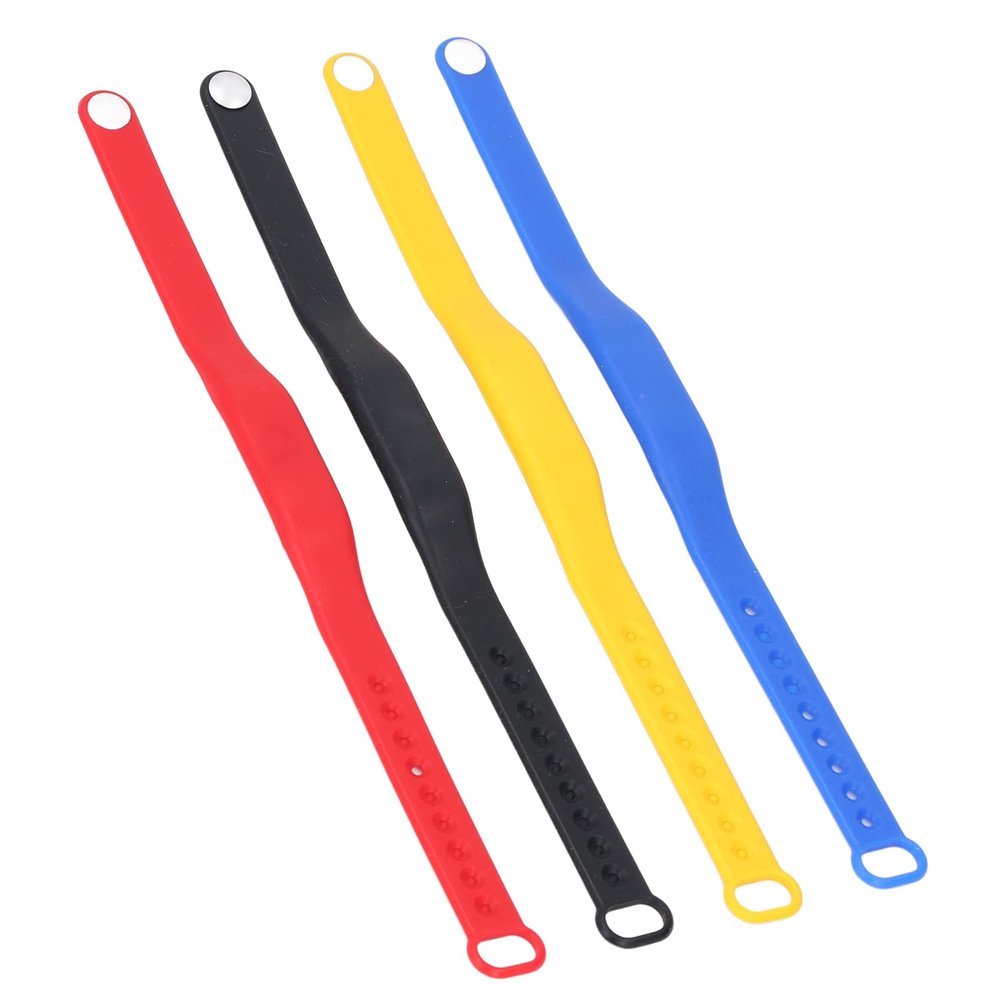 Dioche Wristband Access Control 4PCS NFC Wristband Silicone Bracelet - Rewritable Access Control Band, Ideal for Swimming Pools, Saunas & Hotels