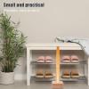 GAROZATION Wooden Shoe Horn Holder Stand 3.54X3.54X1.38In with Organizer Base for Home Entryway and Dressing Area view 4