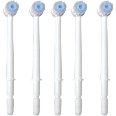 Akfldms for -Series Oral Irrigator 5Pcs Replacement Brush Heads-Assorted, Random Delivery