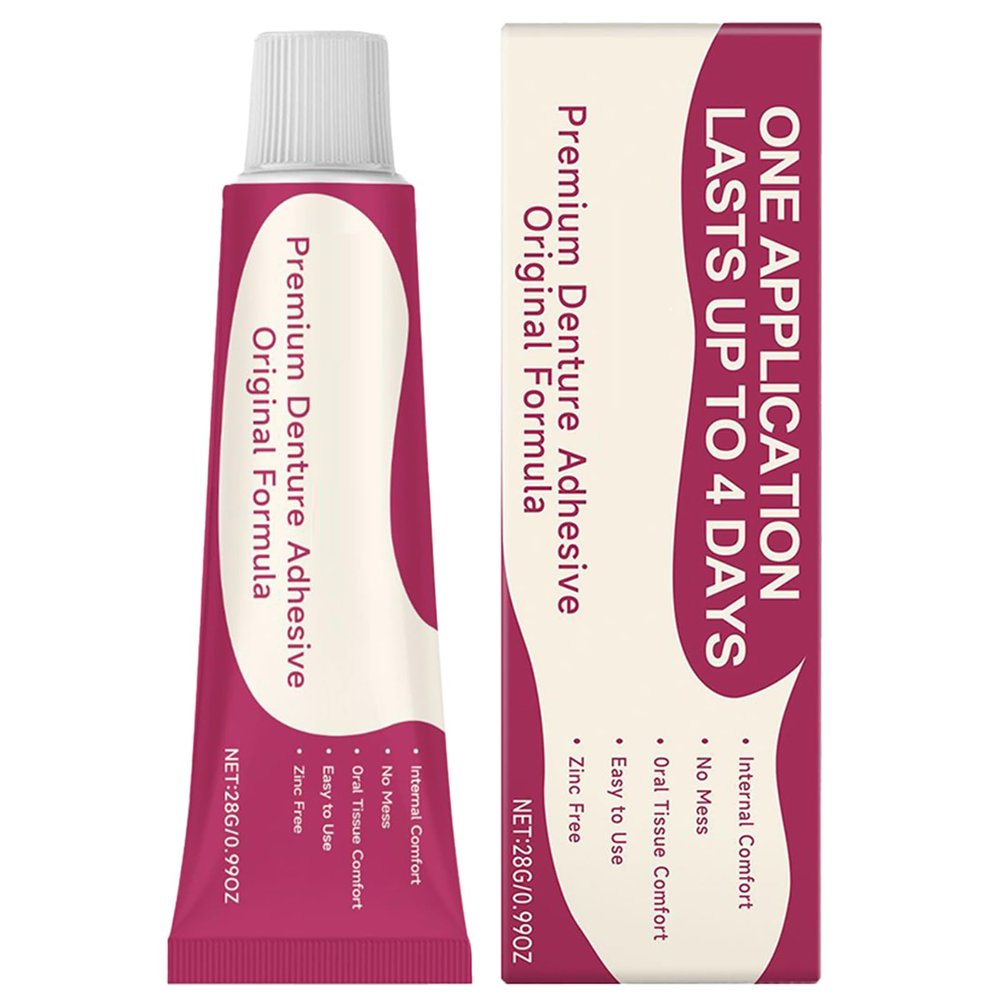 Teeth Glue - 28G Strong Adhesive | Long Lasting Secure Fit, Comfort Aid for Elderly, Hygiene Tool for Daily Routine, Personal Care Accessory for Home, Reliable Lifestyle Support for Health