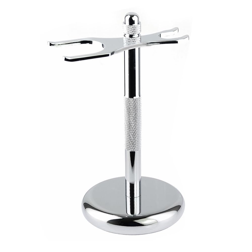 Akfldms Razors and Brush Stand Razors Holder is More Stable to Prolong the Life of Your Razors Compatible with Long Handle Safety Razors Silver