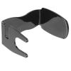 Abaodam Black Plastic Razor and Brush Holder for Men Shaving Stand with Sleek Contemporary Design, Organizing Shaving and Space Saving Shave Tool Stand for Bathroom