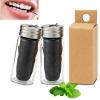 2PCS Natural Mint Bamboo Dental Floss,Plastic Free Teeth Floss,Dental F-Loss Tape,Silk Fl-OSS with Glass Box,Easy Glide Feeling Fresh Flavour,Deep Cleaning of Gaps and Surfaces Between Teeth,(30m*2) view 1