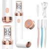 2-in-1 Facial Epilator for Women, Face Epilator Women, USB Rechargeable Portable Facial Hair Remover for Face Lip Chin Leg Arms