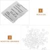 Food Safe Silica Gel Packets 100pcs 2g Moisture Absorbing Bags for Cabinet, Pet Food, Electronics view 3