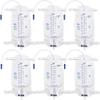 Akfldms Catheter Bag 1000ml for Men, Foley Catheter Leg Bags 6 Pack, for Splash- Drain Design Urine view 1