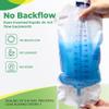 Akfldms Catheter Bag 1000ml for Men, Foley Catheter Leg Bags 6 Pack, for Splash- Drain Design Urine view 2