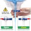 Akfldms Catheter Bag 1000ml for Men, Foley Catheter Leg Bags 6 Pack, for Splash- Drain Design Urine view 3