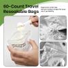 60Pcs Travel Protein Powder Pre-Sealed Bags, Portable Supplement Container for Gym Workouts, Moisture-Proof Powder Storage Solution for Travel and Fitness, Leak-Proof Funnel Design view 4