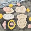 XuQiZZpp Photo Frame Silicone Mould Chocolate for Cupcake Decorations Resin Christmas Fondant Mold view 3