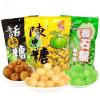 3 flavors of fruit hard candy, Sweet and sour plum candy, orange candy, Chinese classic guava candy, Fruit snacks, Preserved fruits, Mixed fruit flavor candy gift pack, sweets (3 Flavor Mix,100g) view 1