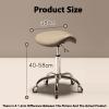 Saddle stool, saddle chair, office swivel stool, stable and robust for salon, spa, massage, tattoo clinic, office (color 1) view 2
