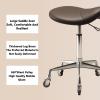 Saddle stool, saddle chair, office swivel stool, stable and robust for salon, spa, massage, tattoo clinic, office (color 1) view 4