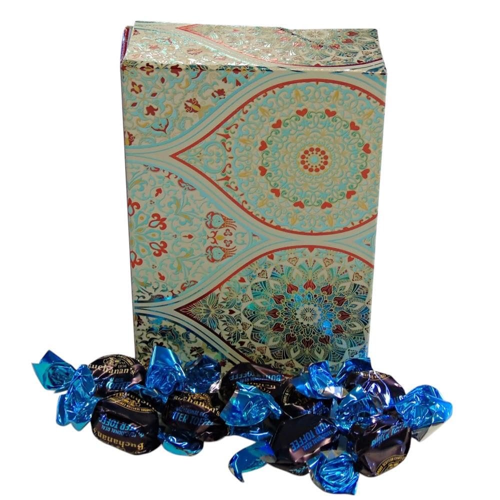 250g Rectangular Box of Peppermint Pattern of Buchanans Butter Toffee