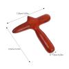 PATKAW Wooden Massage Tools Set Featuring T Shape, Bird Shape, Roller 4pcs for Body and Muscle Relaxation with Comfortable to Hold Design, Brown Wood Material and Straight Style view 2