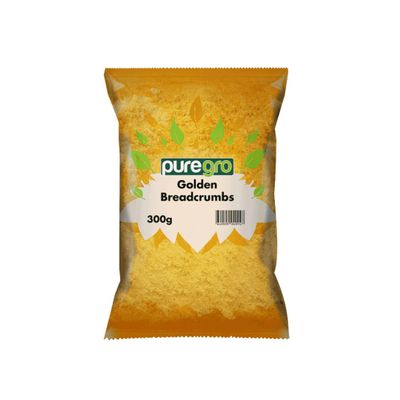Puregro Golden Breadcrumbs 300g | Fine Golden Breadcrumbs | Ideal for Coating, Frying and Baking | Suitable for Chicken, Fish and Vegetables | Pantry Staple