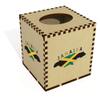 Azeeda Square 'Map Of Jamaica' Wooden Tissue Box Cover (TB00075032)