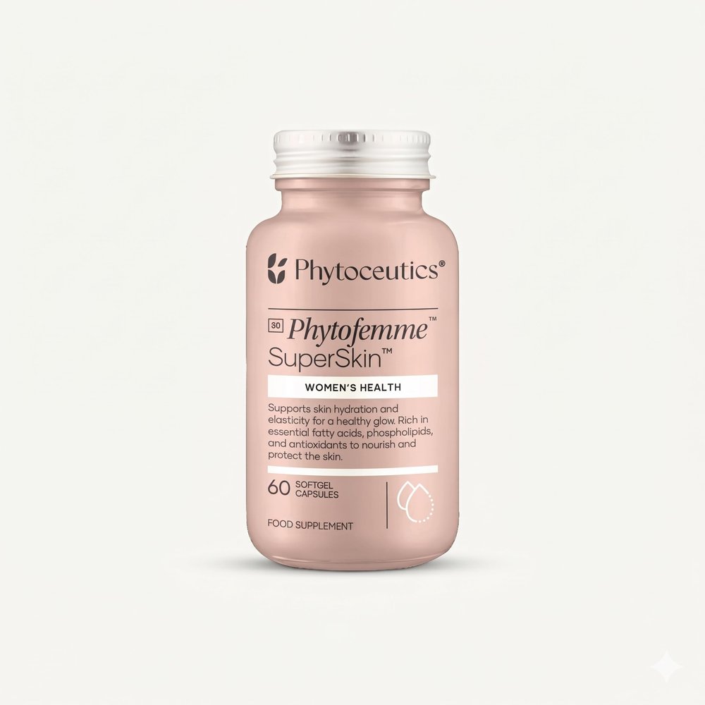 Phytoceutics Phytofemme Superskin Beauty-from-Within Omega for Women with Superba Boost Krill Oil Supports Skin Hydration, Elasticity & Antioxidant Protection 60 Softgels