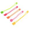 PAMINGONO 5pcs Silicone Elastic Bands for Bento Boxes and Cable Organizing, Stretchy and Reusable Silicone Bands with Cute Design, for Market and Dorm Use view 1