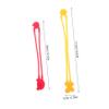 PAMINGONO 5pcs Silicone Elastic Bands for Bento Boxes and Cable Organizing, Stretchy and Reusable Silicone Bands with Cute Design, for Market and Dorm Use view 2