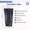 100 Heavy Duty Compactor Sacks Black 150L Extra Large Refuse Bin Bags 22 x 33.5 x 47 (560x850x1190mm) 240 Gauge / 60 Micron Industrial Strength Rubbish Bags for Commercial & Home Use view 3