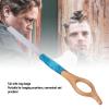 Aatraay Straight Manual Beard Trimmer Holder, Zinc Alloy and Solid Wood Barber Trimmer Rack with Hanging Finger Ring, for Quick Refill Replacement Without Tools view 4