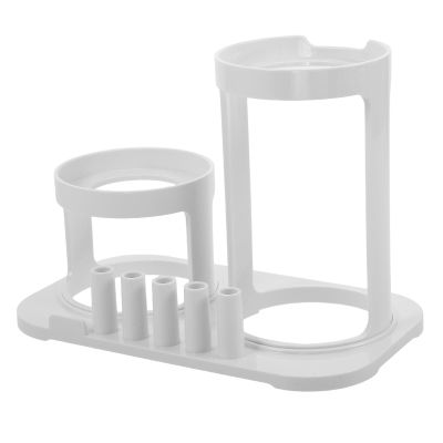 HINTRMENT Water Flosser Holder Wall Mount with Flosser Tip Storage Compact Organizer for Bathroom Countertop Oral Care Tools with Drying Feature