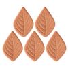 KICHOUSE 5pcs Terracotta Brown Sugar Canister Discs with Leaf Design, Reusable Moisture Absorbers That Keep Brown Sugar Fresh and Soft for Kitchen Use view 1