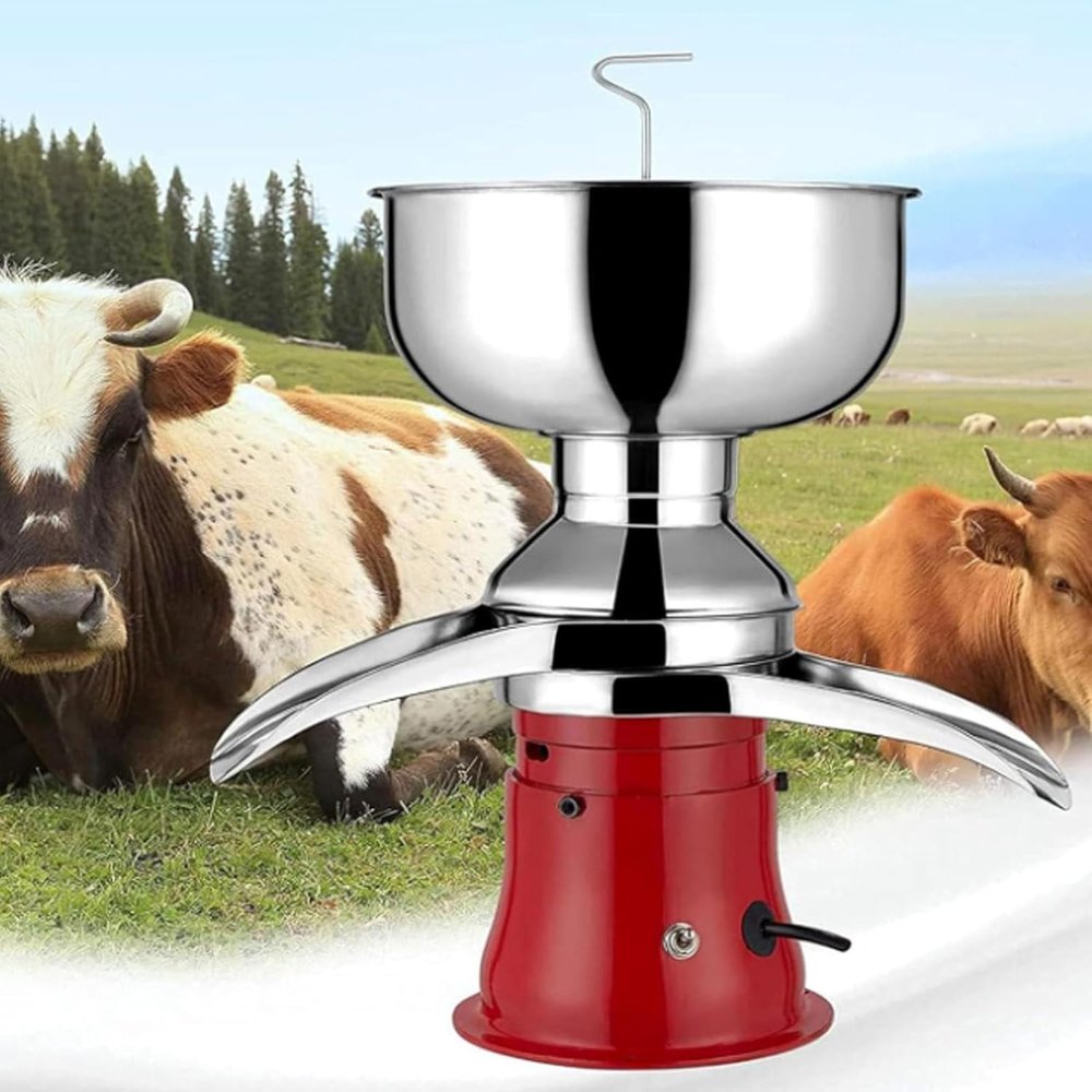 Centrifugal Milk Cream Separator, Electric Stainless Steel Machine for Homemade Dairy Processing