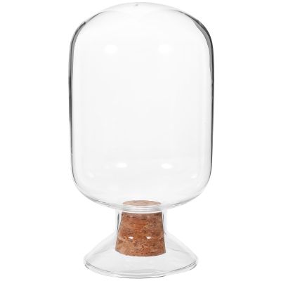 BESPORTBLE Match Storage Jar Easy to Use and Convenient to Carry Glass Shaped with Wooden Lid Creative 250ml Capacity for Displaying Small Artwork or Matches in Home Decor