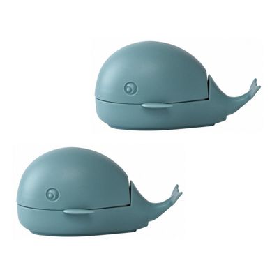 Holibanna Laundry Cleaning Brush Compact Pp+pe Material Whale Shaped 2pcs with Colour, Designed to Cleaning Efficiency for Clothing and Shoes for Home Use