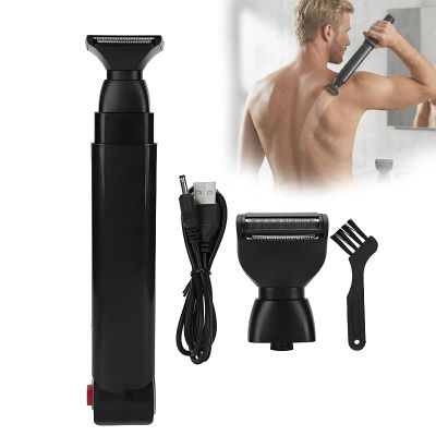 Back Shavers for Men, Back Hair Remover for Men, Fold 29cm Unfold 46cm, LED Indicator Light, 120mins Working Time Per Charge, Long Handel Electric Back Razor, Mens Body Groomer for Back Chest Body