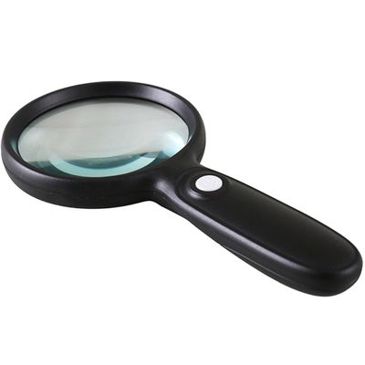 MUCKLILY Large Magnifying Glass for Seniors Reading and Repair Handheld with Light 3x 90mm LED Illuminated Magnifier Efficient with Non-slip Grip, for Bedtime Reading at Home