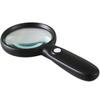MUCKLILY Large Magnifying Glass for Seniors Reading and Repair Handheld with Light 3x 90mm LED Illuminated Magnifier Efficient with Non-slip Grip, for Bedtime Reading at Home view 1