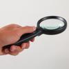 MUCKLILY Large Magnifying Glass for Seniors Reading and Repair Handheld with Light 3x 90mm LED Illuminated Magnifier Efficient with Non-slip Grip, for Bedtime Reading at Home view 2