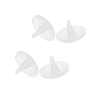 LALAFINA 4pcs Silicone Sealing Plugs for Lunch Box and Food Container, White Smooth Surface, Easy Installation, Air Hole Replacement for Thermal Insulation Lunch Boxes in Kitchen