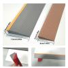1-1.5cm Height Threshold Ramps for Doorways Self-Adhesive Rubber Wheelchair Ramp, for Doorways, Curb, Bathroom(Black+Yellow,5m-1cm rise) view 3