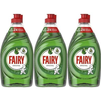 Fairy Washing Up Liquid Original, 320ml, Pack of 3