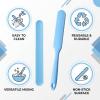 4-Piece Silicone Sticks & Spatulas Set Paint Stirrer Sticks for Resin Tools, Mixing Paddle for Epoxy, Glue Spatula & Face Mask Applicator view 3